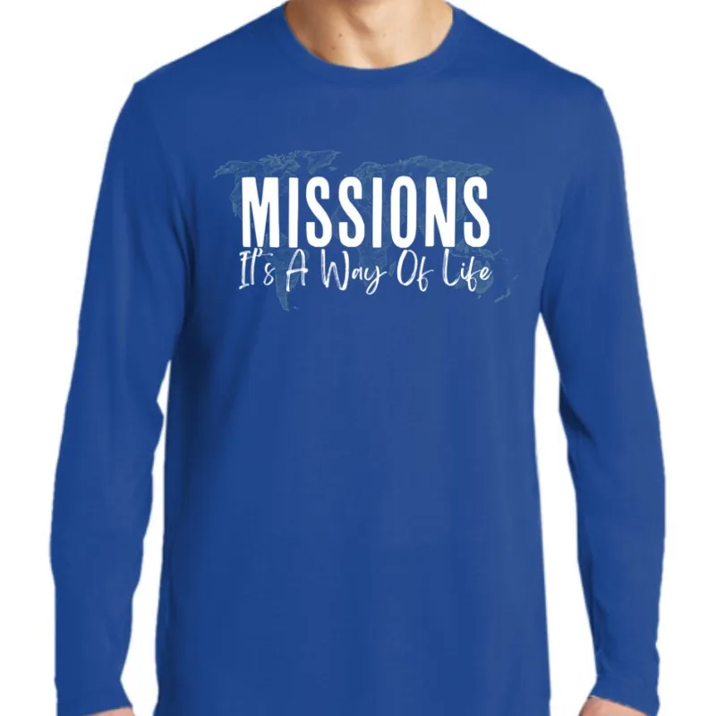 Missions Long Sleeve Blue